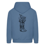 FLORAL BOOTS Hoodie - denim blue