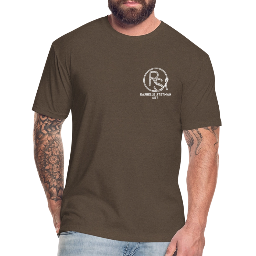 RS Fitted Tee - heather espresso
