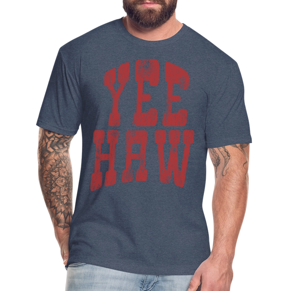 YEEHAW Fitted Tee - heather navy
