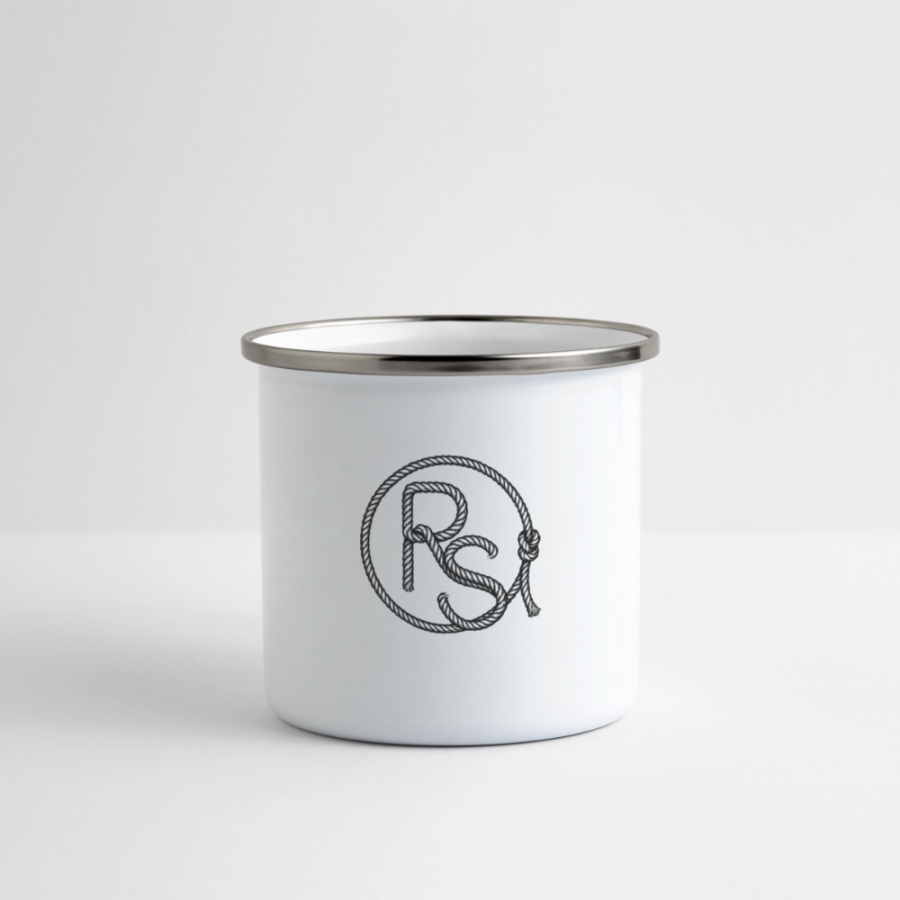 FLORAL BOOTS Camper Mug - white