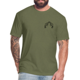 PISTOLS Fitted Tee - heather military green