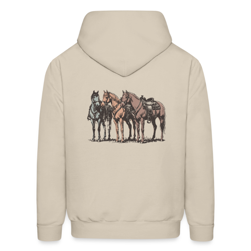 HOLD YOUR HORSES Hoodie - Sand