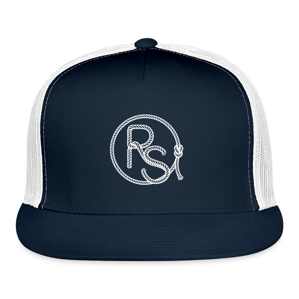 RS LASSO Trucker Hat - navy/white