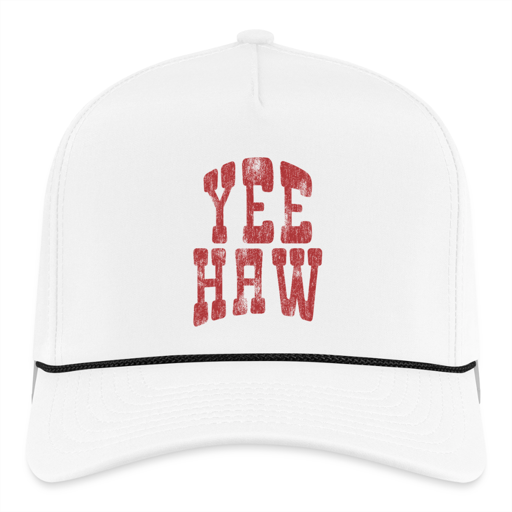YEEHAW Rope Cap - white/black