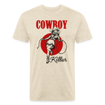 CK Fitted Cotton/Poly Tee - heather cream