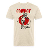 CK Fitted Cotton/Poly Tee - heather cream
