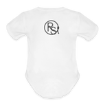 FLORAL BOOTS Organic Baby Onesie - white