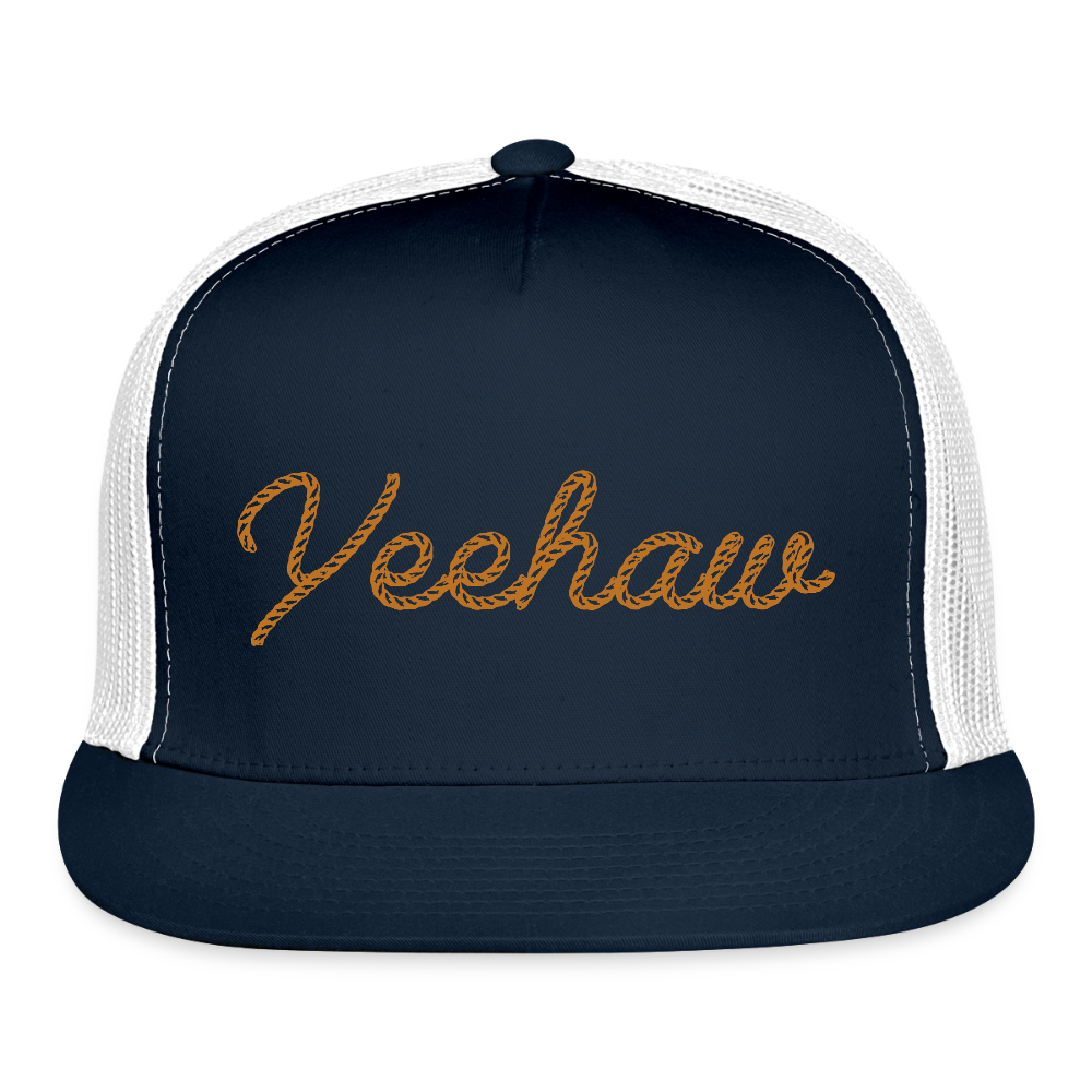 YEEHAW Trucker Hat - navy/white
