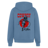 CK Unisex Full Zip Hoodie - steel blue