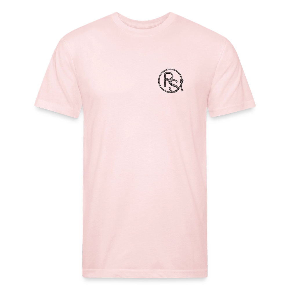 FLORAL BOOTS Fitted Tee - blush pink 