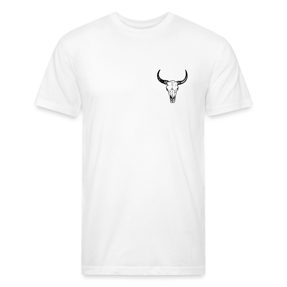 COW SKULL Fitted Tee - white