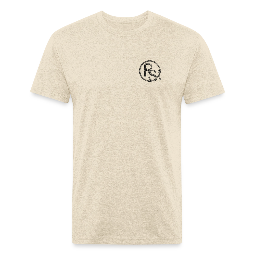 FLORAL BOOTS Fitted Tee - heather cream