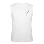 NEVER LOOK BACK Men’s Performance Sleeveless Shirt - white