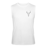 NEVER LOOK BACK Men’s Performance Sleeveless Shirt - white