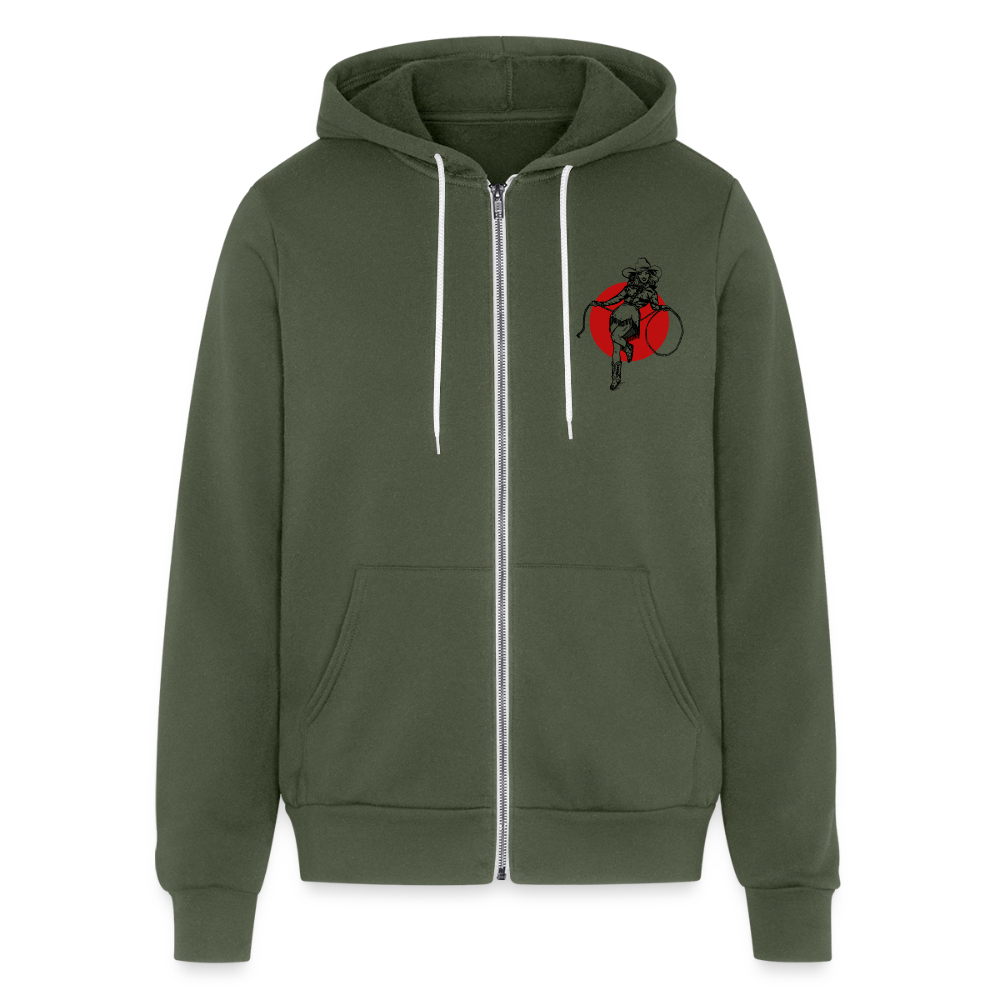 CK Unisex Full Zip Hoodie - military green