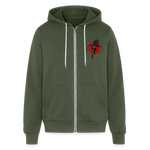 CK Unisex Full Zip Hoodie - military green