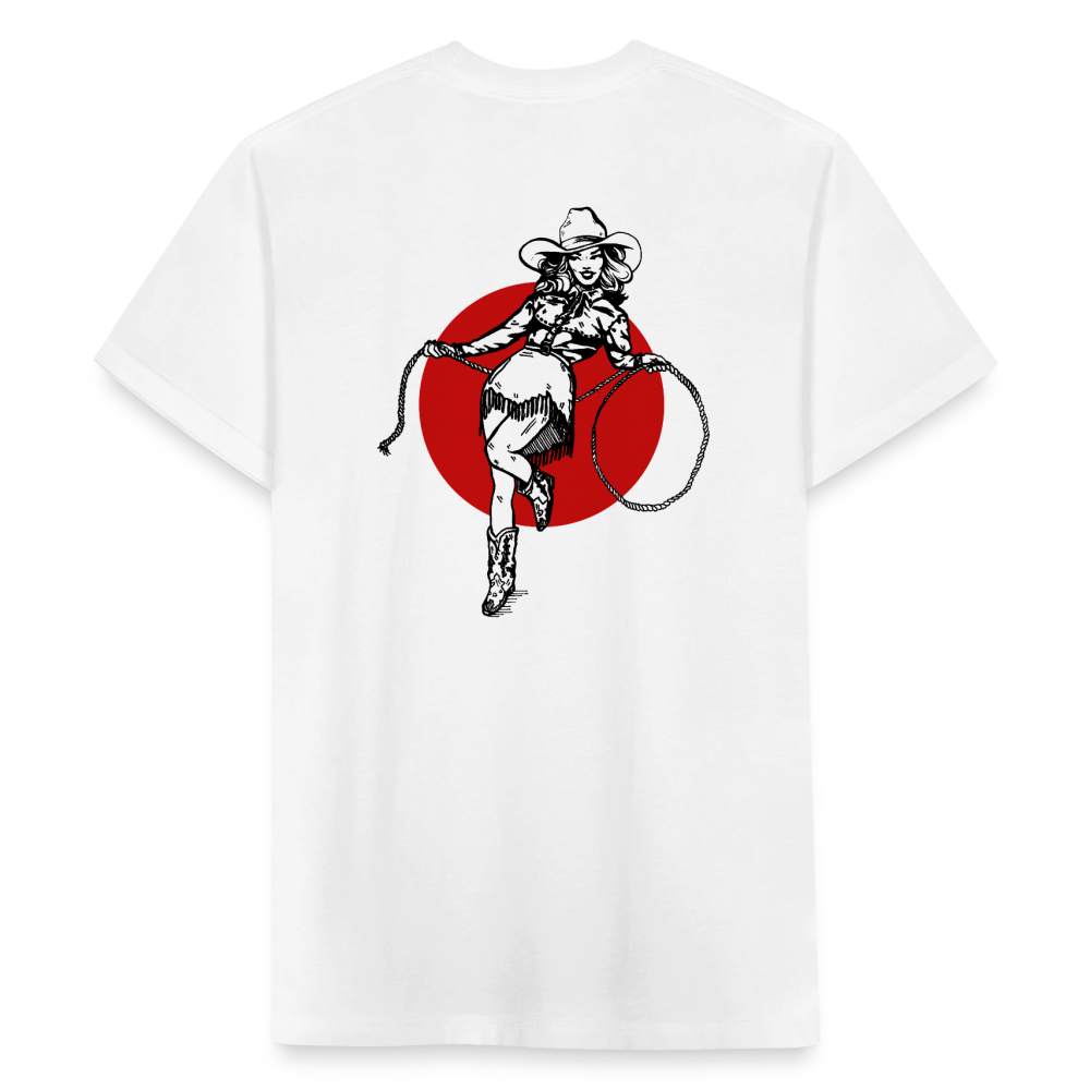 RS COWGIRL  Fitted Cotton/Poly Tee - white