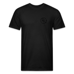 FLORAL BOOTS Fitted Tee - black