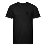 FLORAL BOOTS Fitted Tee - black
