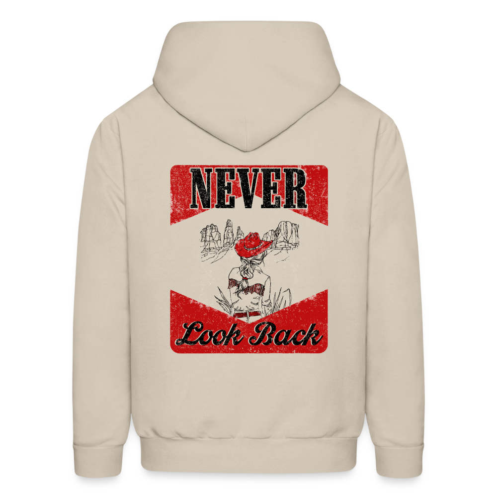 NEVER LOOK BACK Hoodie - Sand