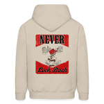 NEVER LOOK BACK Hoodie - Sand