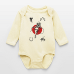 Wild Gal Long Sleeve Baby Bodysuit - natural