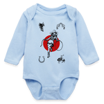 Wild Gal Long Sleeve Baby Bodysuit - light blue