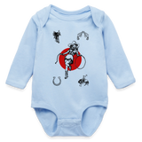 Wild Gal Long Sleeve Baby Bodysuit - light blue