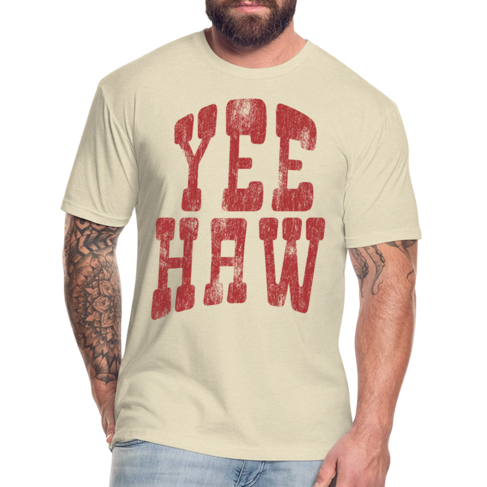 YEEHAW Fitted Tee - heather cream