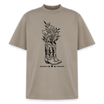 FLORAL BOOTS Heavyweight Tee - khaki