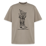 FLORAL BOOTS Heavyweight Tee - khaki