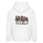 HOLD YOUR HORSES Hoodie - white