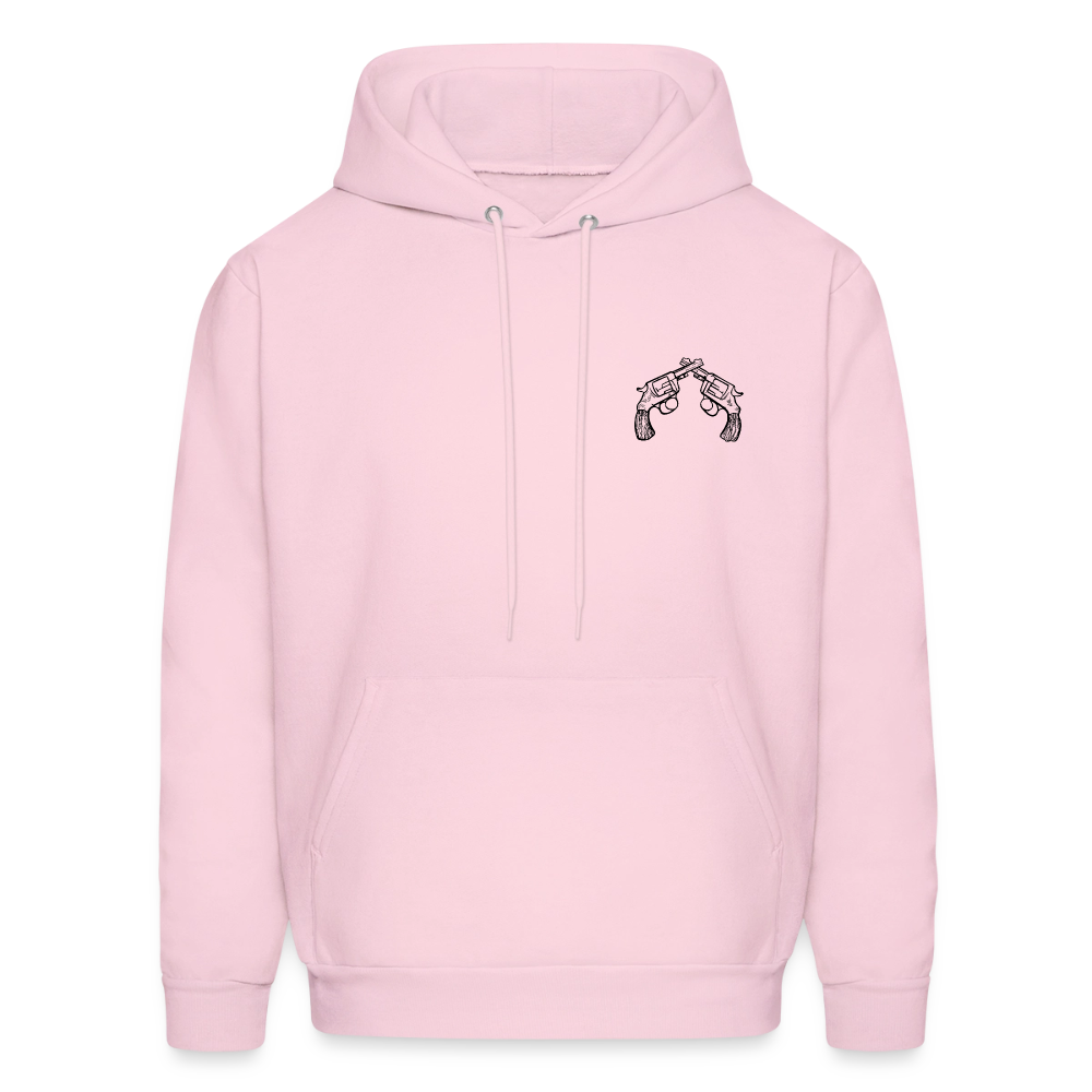 NEVER LOOK BACK Hoodie - pale pink