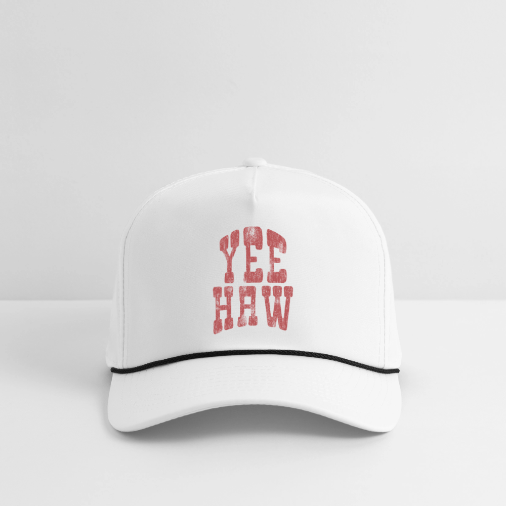 YEEHAW Rope Cap - white/black