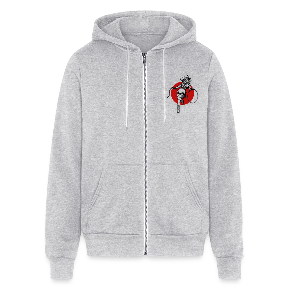 CK Unisex Full Zip Hoodie - heather gray