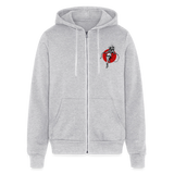 CK Unisex Full Zip Hoodie - heather gray