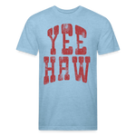 YEEHAW Fitted Tee - heather blue