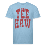 YEEHAW Fitted Tee - heather blue