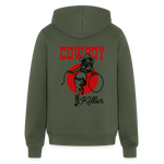 CK Unisex Full Zip Hoodie - military green