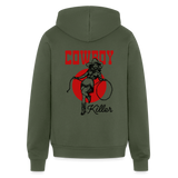 CK Unisex Full Zip Hoodie - military green
