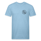 RS COWGIRL  Fitted Cotton/Poly Tee - heather blue
