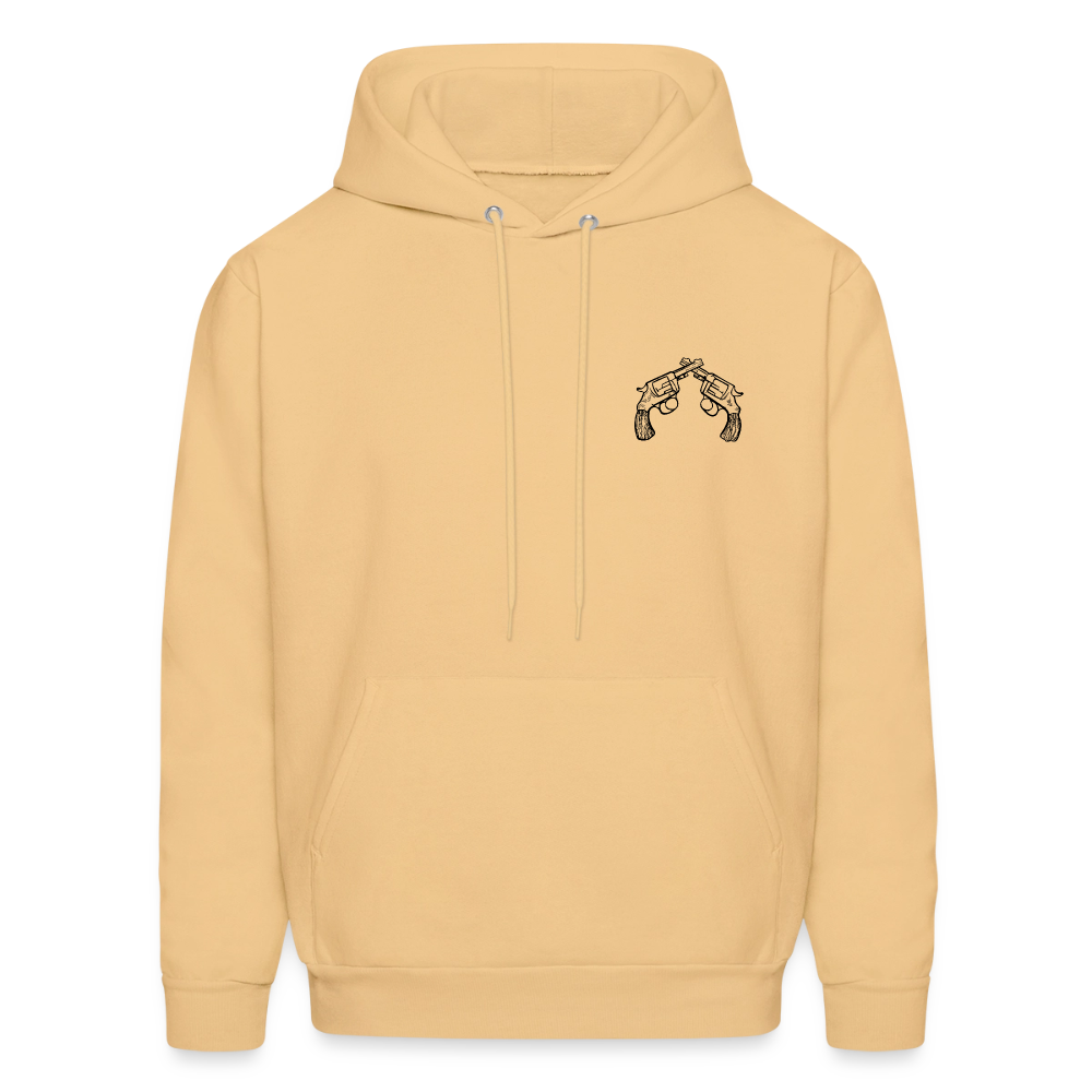 NEVER LOOK BACK Hoodie - light gold 