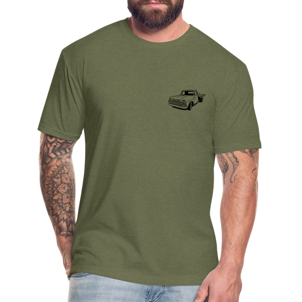 OLD BETSY Fitted Tee - heather military green