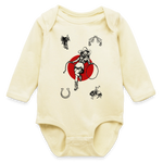 Wild Gal Long Sleeve Baby Bodysuit - natural
