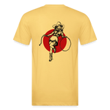 RS COWGIRL  Fitted Cotton/Poly Tee - pastel yellow