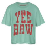 YEEHAW Women's Boxy Tee - saltwater