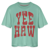 YEEHAW Women's Boxy Tee - saltwater