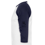 DEER SKULL Baseball Tee - white/navy