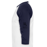 DEER SKULL Baseball Tee - white/navy