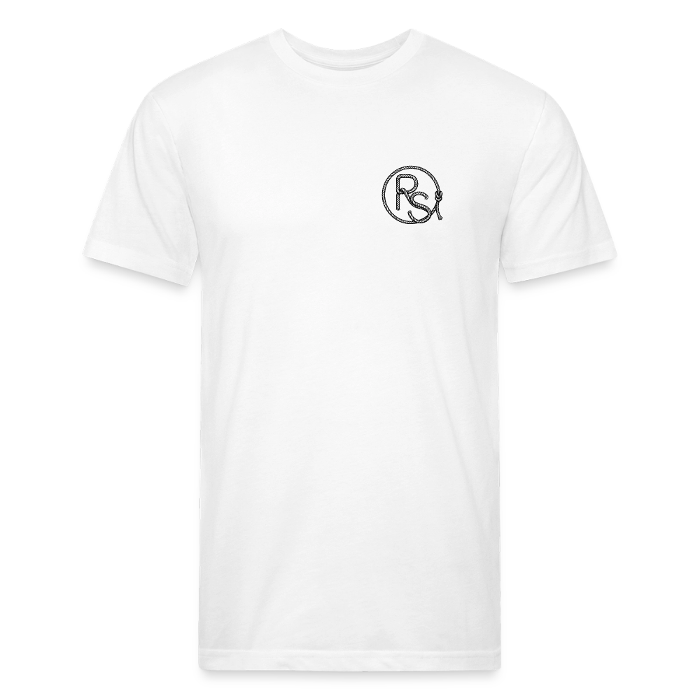 FLORAL BOOTS Fitted Tee - white